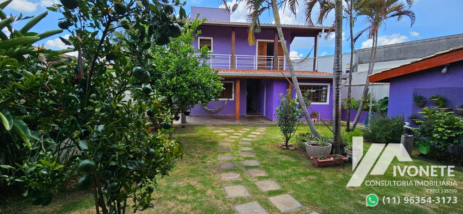LINDA CASA 5 DORMs. 3 SUÍTES, EDÍCULA, 249m2, JD.PAULISTA-ATIBAIA, SP